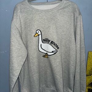 Gray 'Silly Goose' Sweatshirt